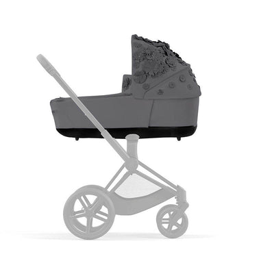 Bambinista-CYBEX-Travel-CYBEX Priam Special Edition SIMPLY FLOWERS GREY Lux Carrycot - Dream Grey