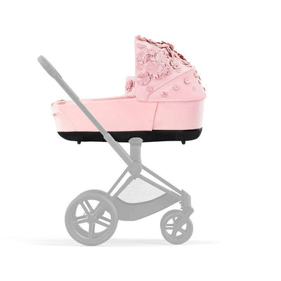 Bambinista-CYBEX-Travel-CYBEX Priam Special Edition SIMPLY FLOWERS Pink Lux Carrycot - Pale Blush