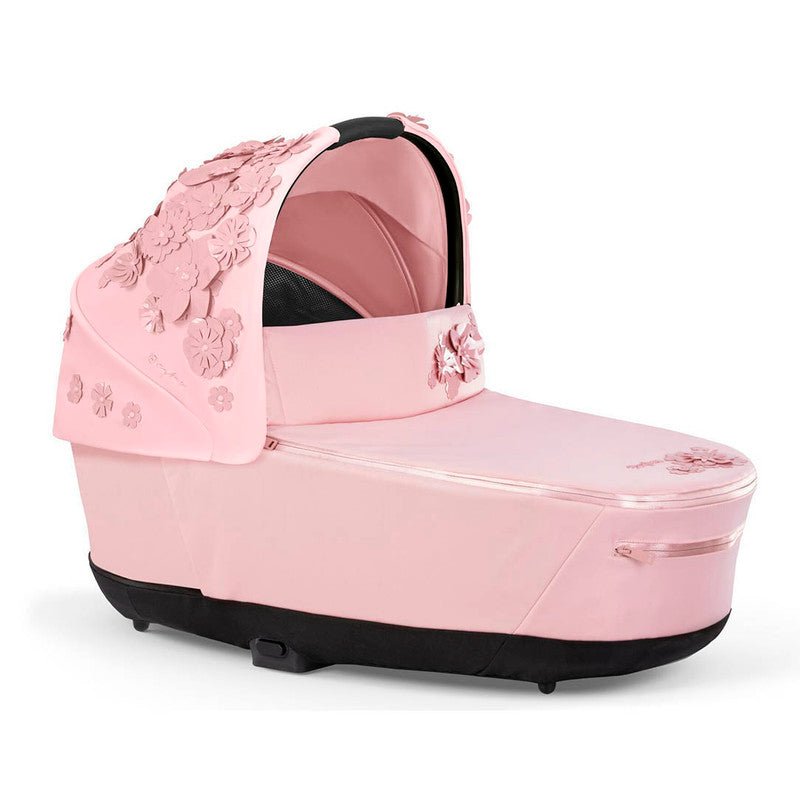 Bambinista-CYBEX-Travel-CYBEX Priam Special Edition SIMPLY FLOWERS Pink Lux Carrycot - Pale Blush