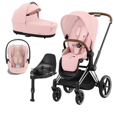 Bambinista-CYBEX-Travel-CYBEX PRIAM Travel System - Peach Pink (2023 New Generation)