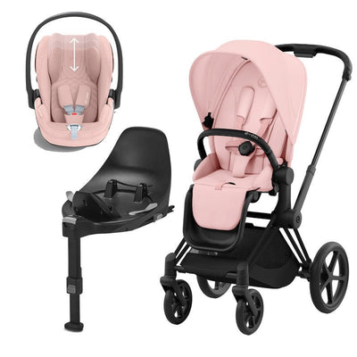 Bambinista-CYBEX-Travel-CYBEX PRIAM Travel System - Peach Pink (2023 New Generation)