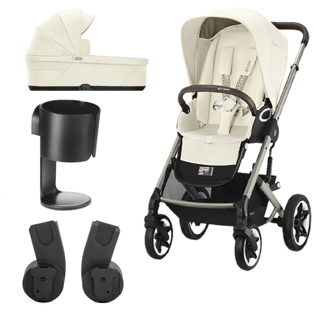 Bambinista-CYBEX-Travel-CYBEX Talos (5 Piece) Essential Travel System - Seashell Beige