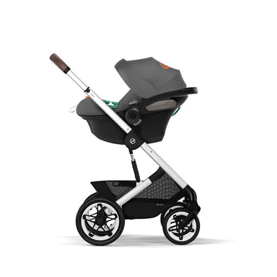 Bambinista-CYBEX-Travel-CYBEX Talos (5 Piece) Essential Travel System with CYBEX Gold Footmuff - Lava Grey (2023 New Generation)