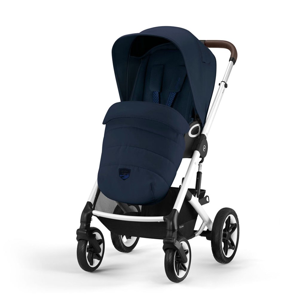 Bambinista-CYBEX-Travel-CYBEX Talos (5 Piece) Essential Travel System with CYBEX Gold Footmuff - Ocean Blue (2023 New Generation)