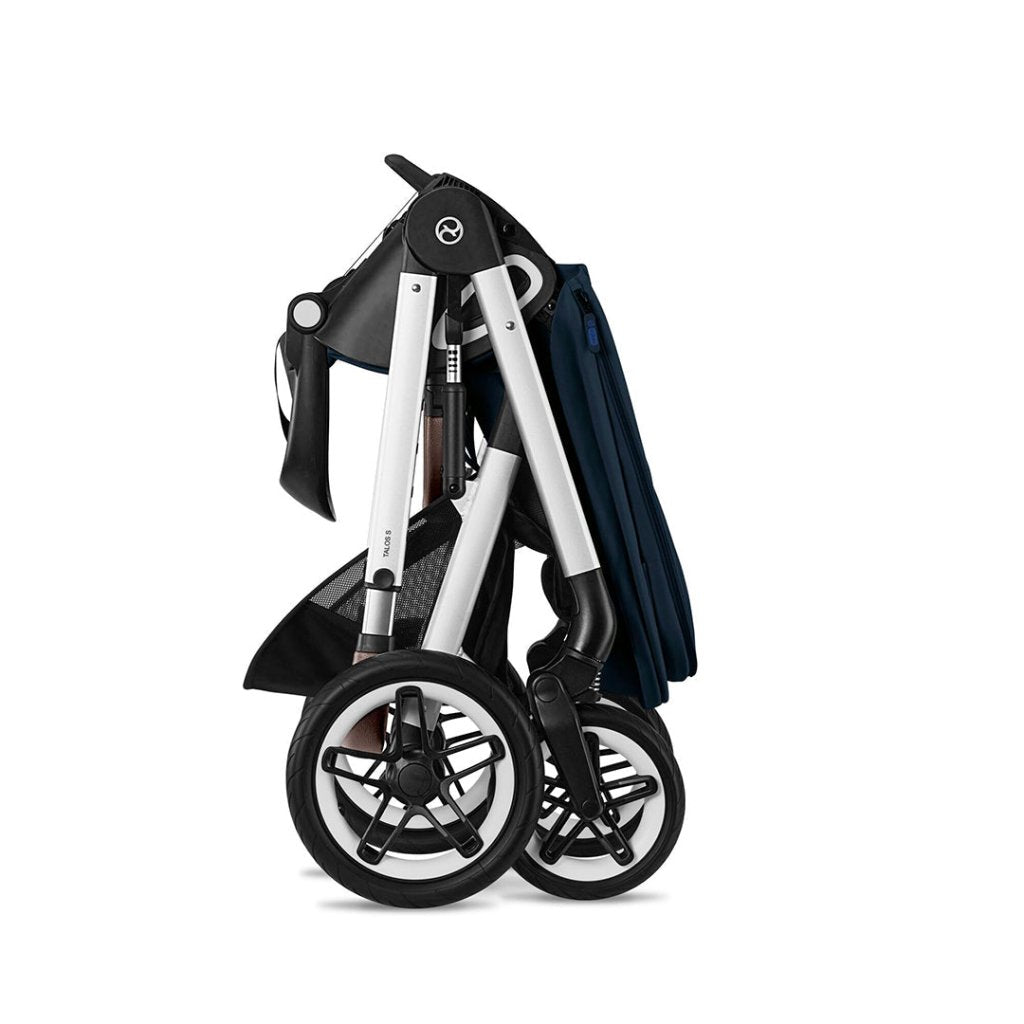 Bambinista-CYBEX-Travel-CYBEX Talos (5 Piece) Essential Travel System with CYBEX Gold Footmuff - Ocean Blue (2023 New Generation)