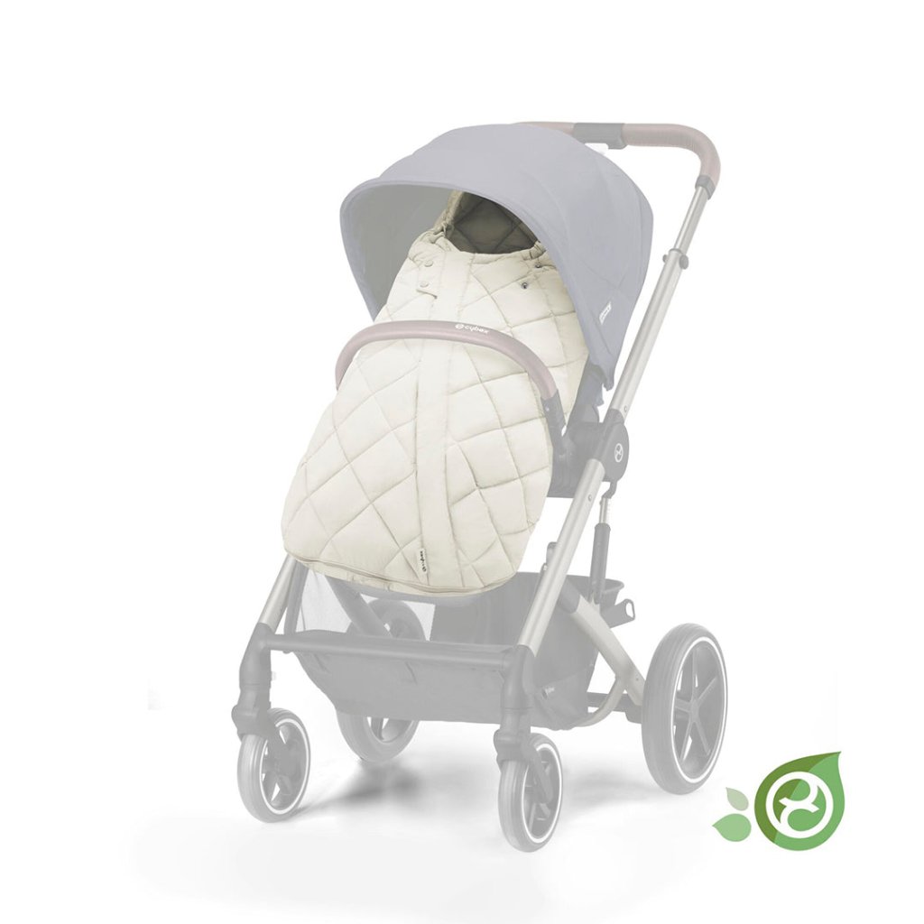 Bambinista-CYBEX-Travel-CYBEX Talos (5 Piece) Essential Travel System with Snogga Footmuff - Seashell Beige (2023 New Generation)