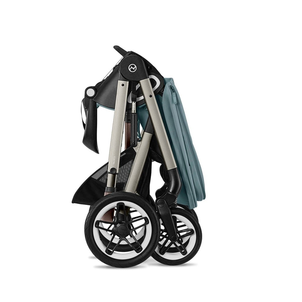 Bambinista-CYBEX-Travel-CYBEX Talos (5 Piece) Essential Travel System with Snogga Footmuff - Sky Blue (2023 New Generation)