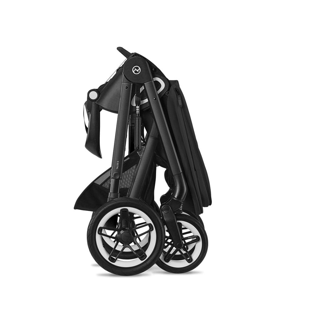 Bambinista-CYBEX-Travel-CYBEX Talos (7 Piece) Comfort Travel System with Cybex Gold Footmuff and ATON B2 I-SIZE - Moon Black (2023 New Genration)