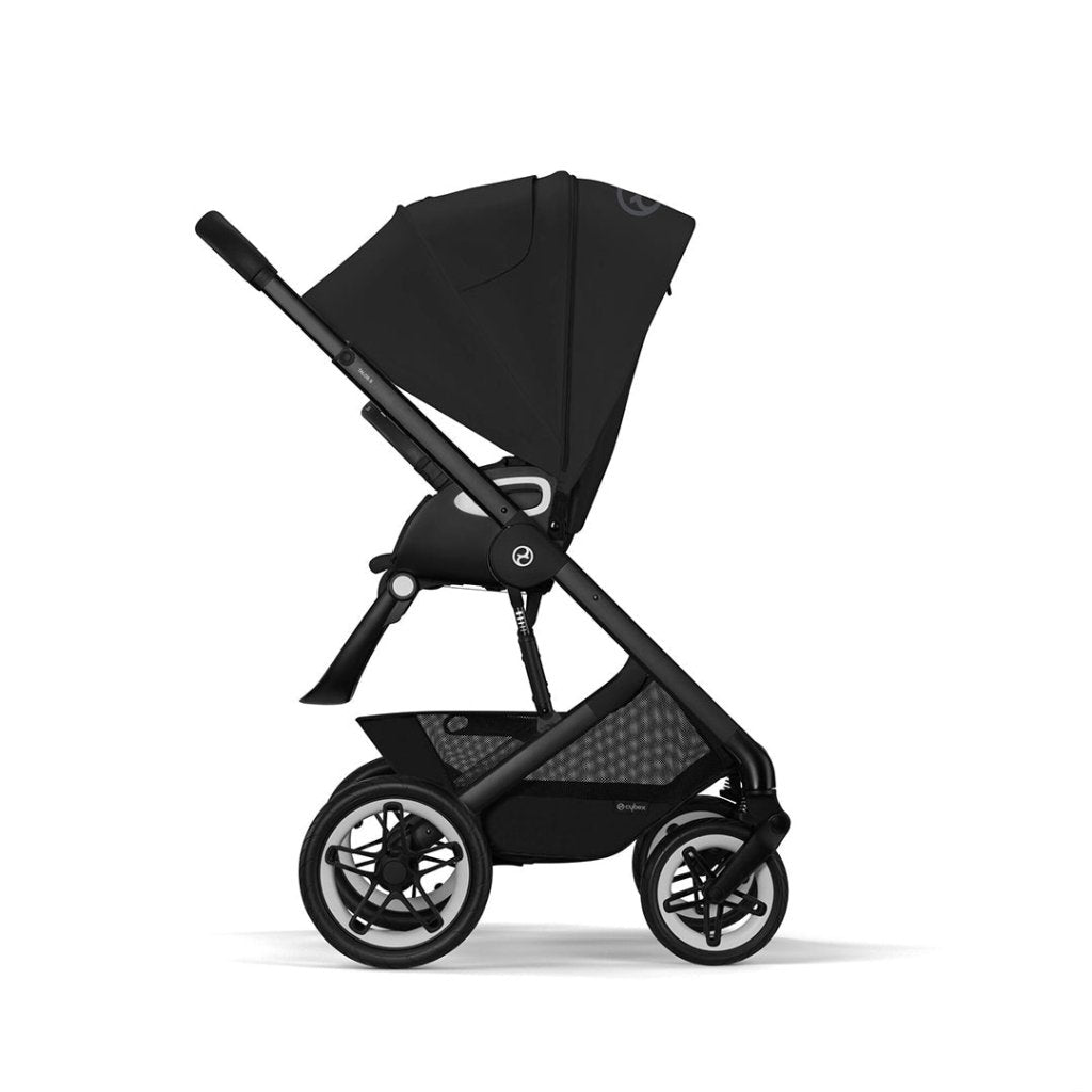 Bambinista-CYBEX-Travel-CYBEX Talos (7 Piece) Comfort Travel System with Cybex Gold Footmuff and ATON B2 I-SIZE - Moon Black (2023 New Genration)