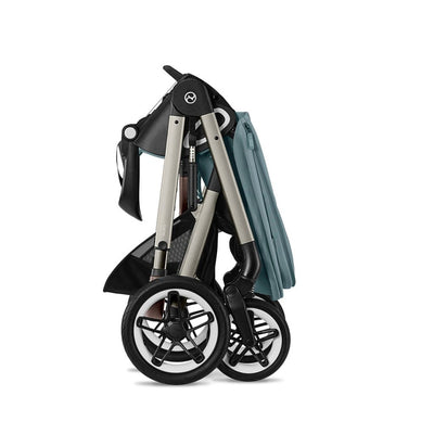 Bambinista-CYBEX-Travel-CYBEX Talos (7 Piece) Comfort Travel System with Snogga Footmuff and ATON B2 I-SIZE - Sky Blue (2023 New Generation)