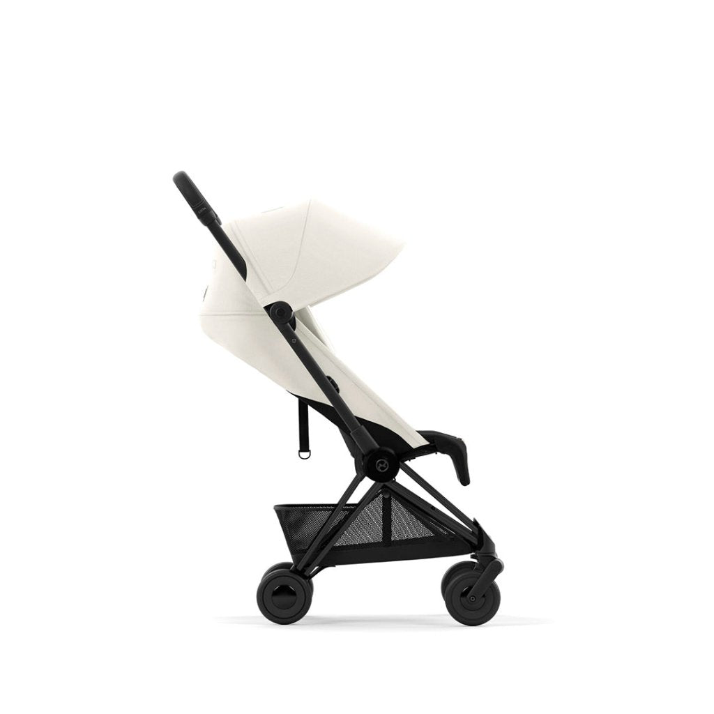 Bambinista-CYBEX-Travel-NEW CYBEX COYA Ultra-compact Pushchair with Matt Black Frame - Off White