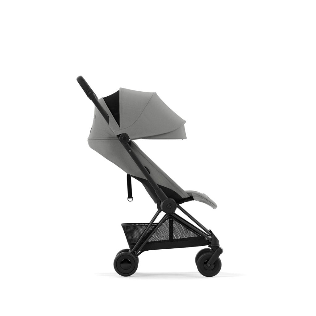 Bambinista-CYBEX-Travel-NEW CYBEX COYA Ultra-compact Pushchair with Rosegold Frame - Mirage Grey