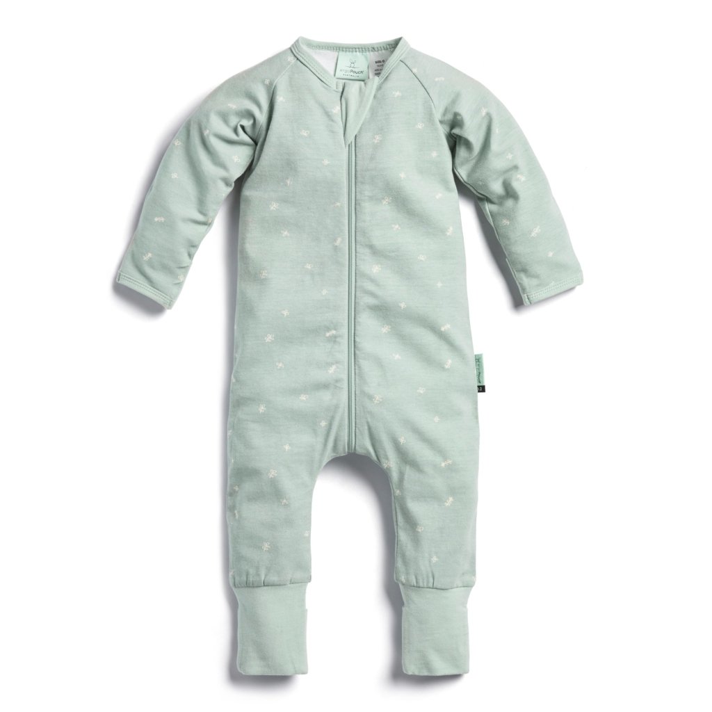 Bambinista-ERGOPOUCH-Pyjamas-ergoPouch - Layers 0.2TOG Long Sleeve Babygrow - Sage