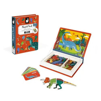 Bambinista-Janod-Toys-Janod Dinosaurs Magneti'book - 52 magnets