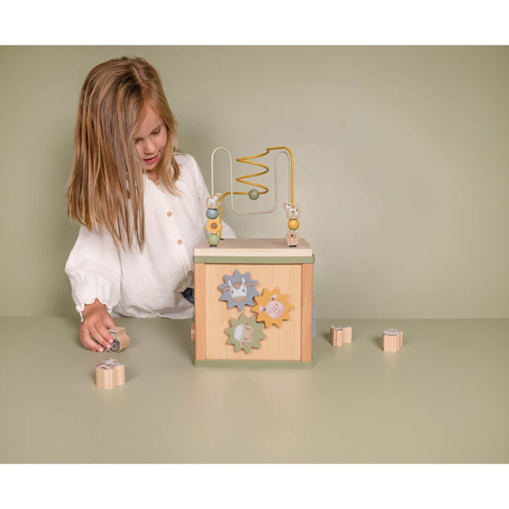 LITTLE DUTCH Activity Cube FSC - Little Farm