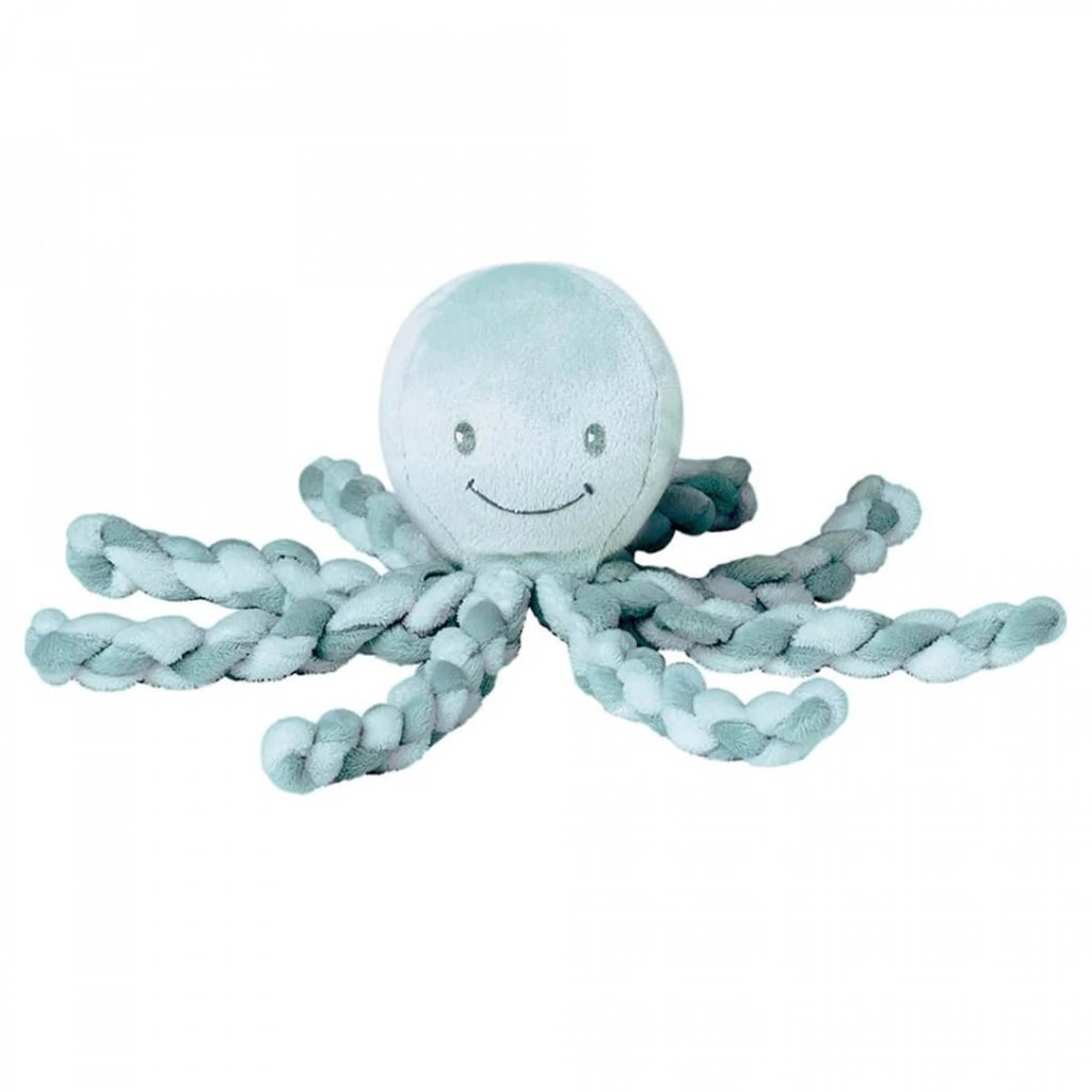 Bambinista-NATTOU-Toys-NATTOU Lapidou - Piu Piu Octopus Copper Green and Mint Green