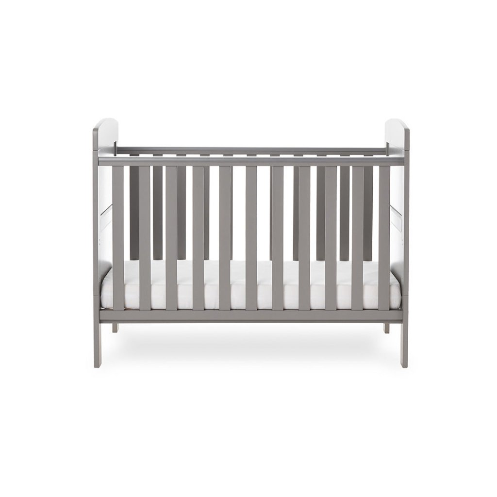 Bambinista-OBABY-Home-OBABY Grace Mini Cot Bed - Taupe Grey