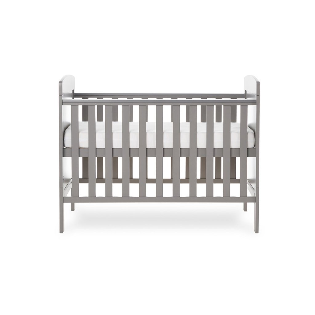 Bambinista-OBABY-Home-OBABY Grace Mini Cot Bed - Taupe Grey