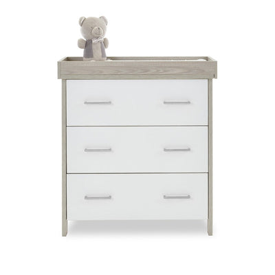 Bambinista-OBABY-Home-OBABY Nika Mini 2 Piece Room Set & Underdrawer - Grey Wash & White