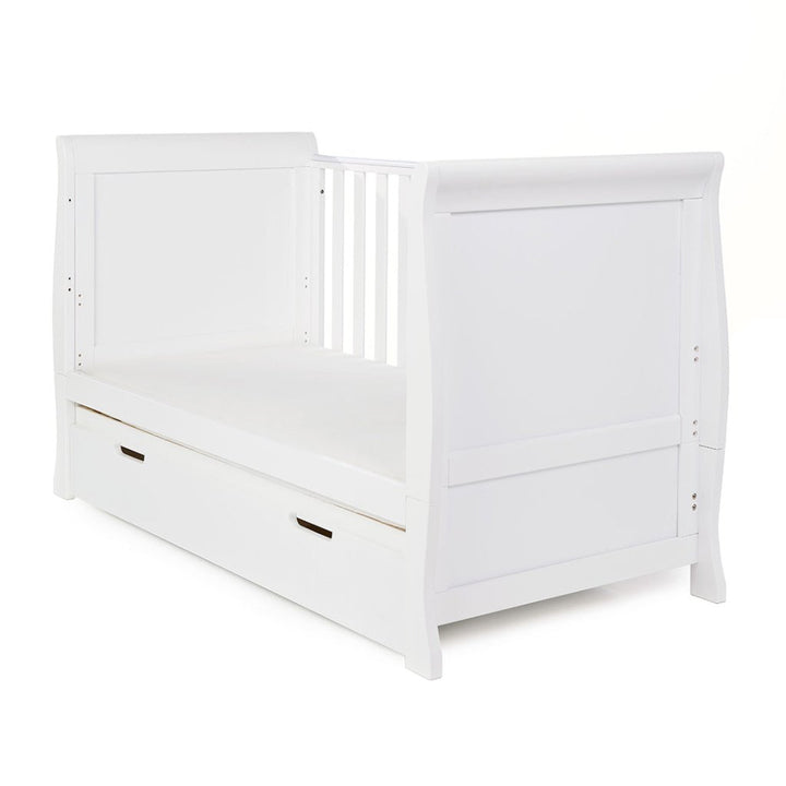 OBABY Stamford Classic Cot Bed Breathable Mattress White Bambinista