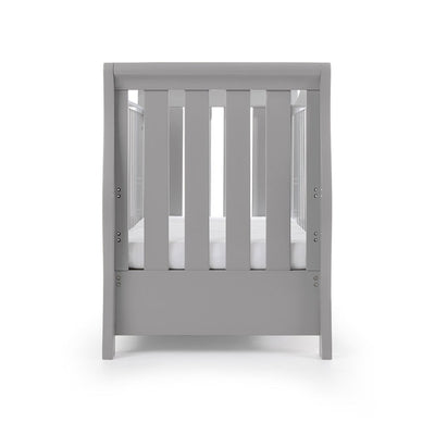 Bambinista-OBABY-Home-OBABY Stamford Luxe Sleigh Cot Bed - Warm Grey