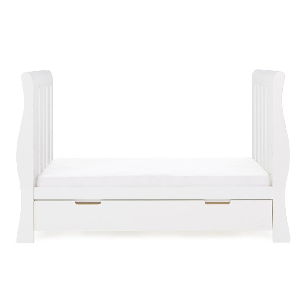 OBABY Stamford Luxe Cot Bed White Bambinista