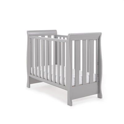 Bambinista-OBABY-Home-OBABY Stamford Space Saver Sleigh - Warm Grey