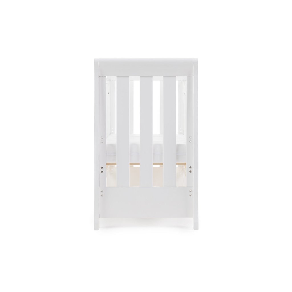 Bambinista-OBABY-Home-OBABY Stamford Space Saver Sleigh - White