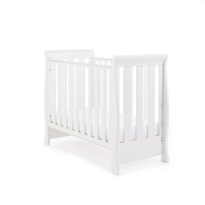 Bambinista-OBABY-Home-OBABY Stamford Space Saver Sleigh - White