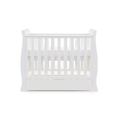 Bambinista-OBABY-Home-OBABY Stamford Space Saver Sleigh - White