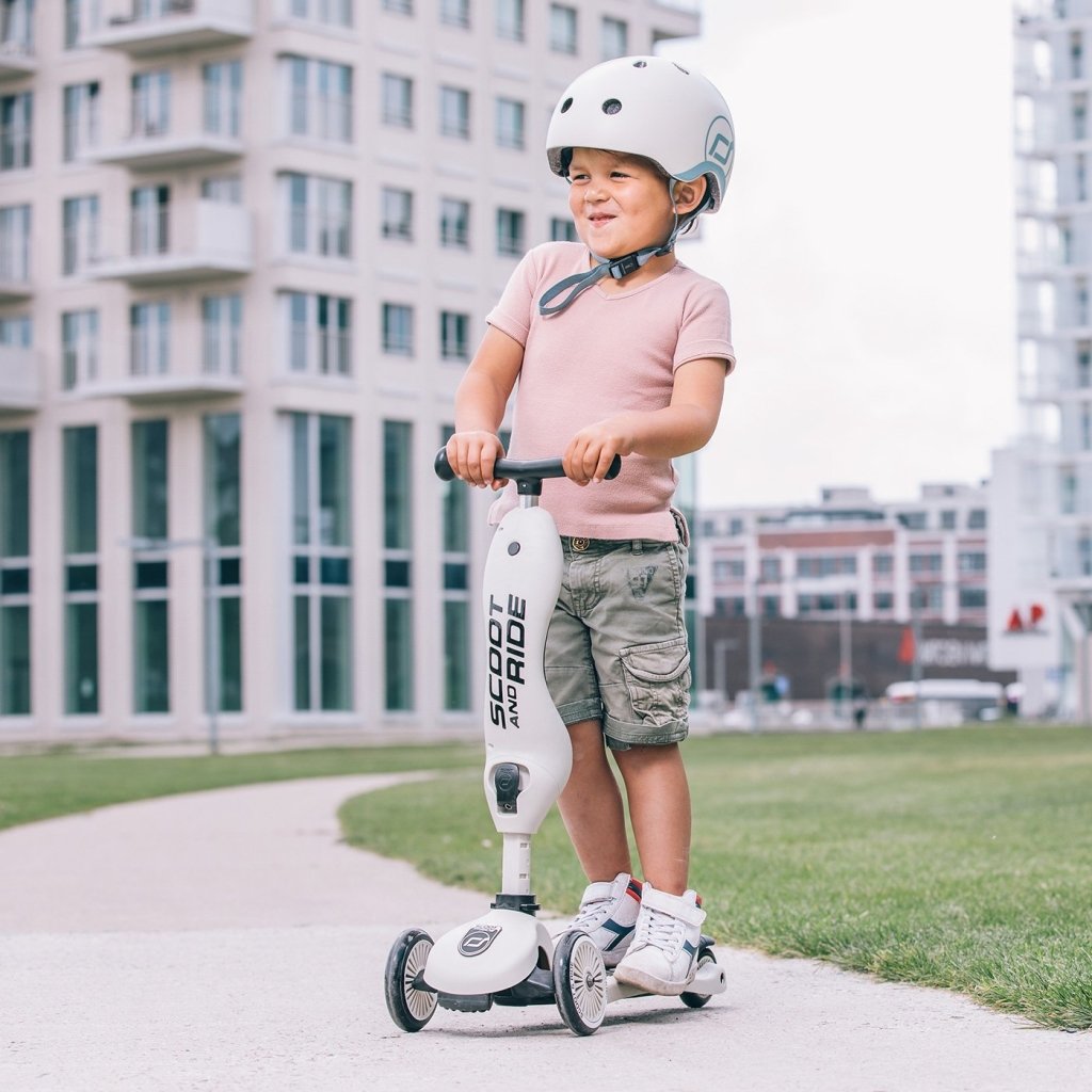 Bambinista-SCOOT AND RIDE-Toys-Highway Helmet Ash XS/S (Age 1-3 Years)