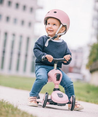 Bambinista-SCOOT AND RIDE-Toys-Highway Helmet Rose XS/S (Age 1-3 Years)