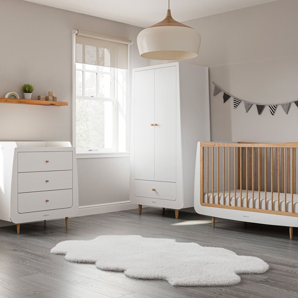 Bambinista-SNUZ-Furniture-SnuzKot Skandi 3pc Nursery Furniture Set - Natural