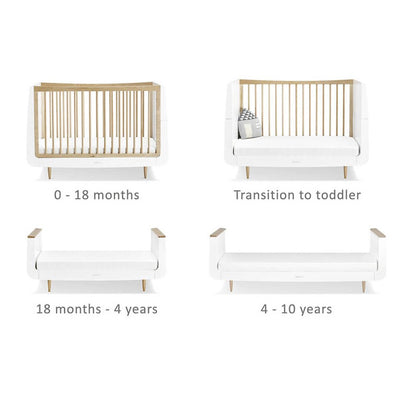 Bambinista-SNUZ-Furniture-SnuzKot Skandi 3pc Nursery Furniture Set - Natural