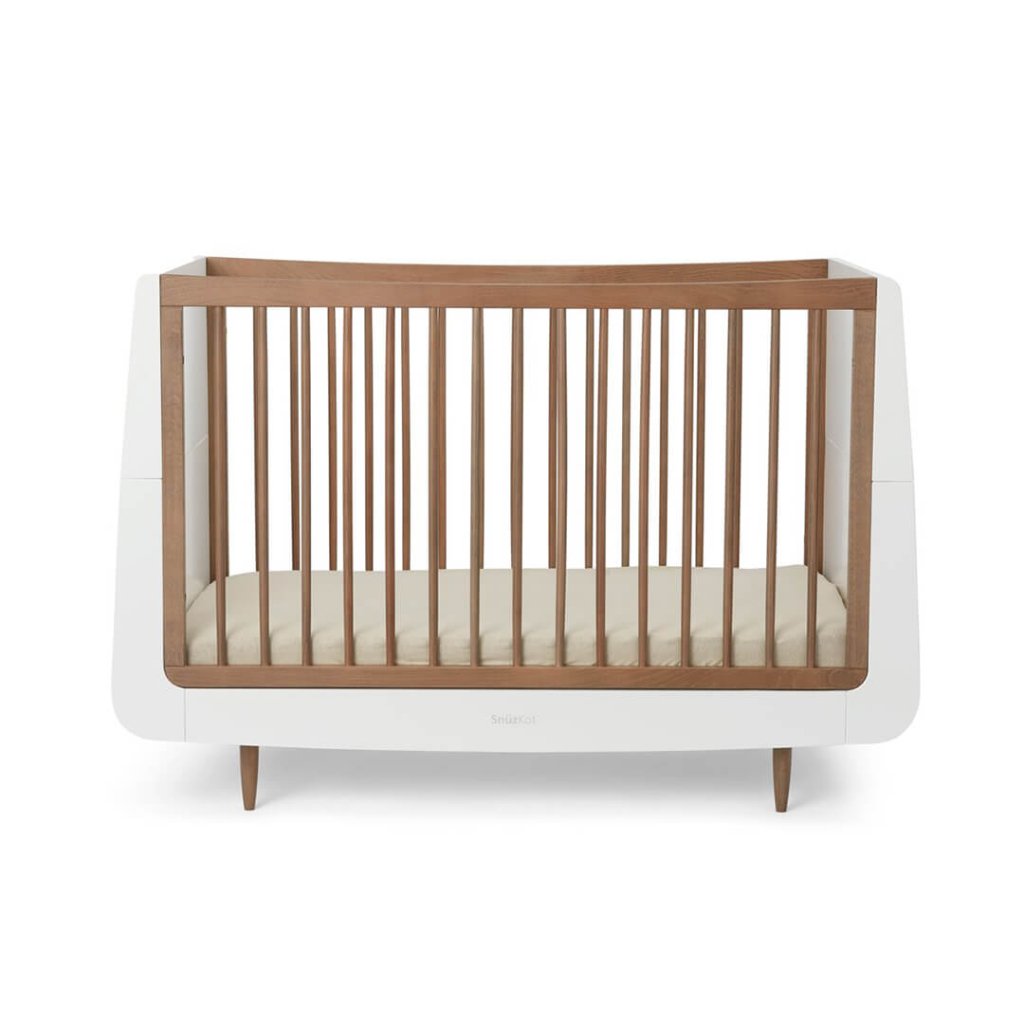 Bambinista-SNUZ-Furniture-SnuzKot Skandi Cot Bed - Walnut