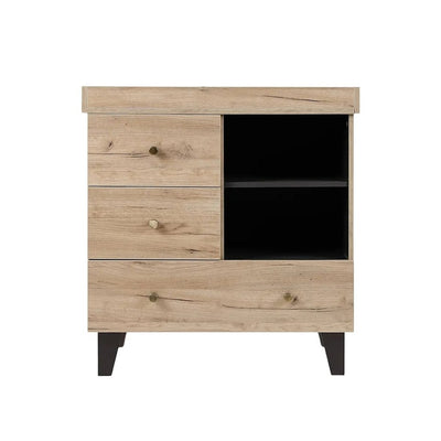 Bambinista-TUTTI BAMBINI-Travel-TUTTI BAMBINI Como Chest Changer - Distressed Oak / Slate Grey