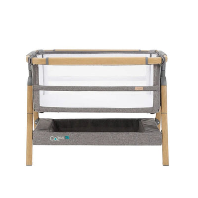 Bambinista-TUTTI BAMBINI-Travel-TUTTI BAMBINI Cozee XL Bedside Crib & Cot - Oak / Charcoal