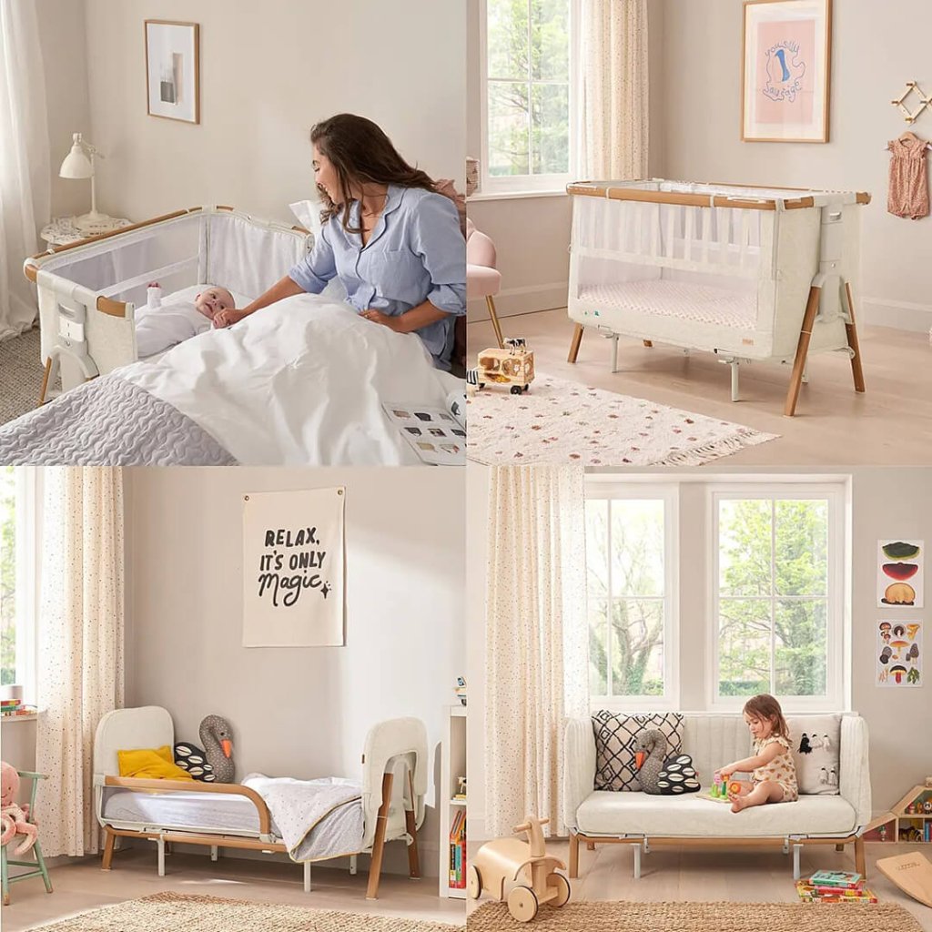 Bambinista-TUTTI BAMBINI-Travel-TUTTI BAMBINI CoZee XL - Complete Birth to 4+ Years Package - Scandinavian Walnut/Ecru