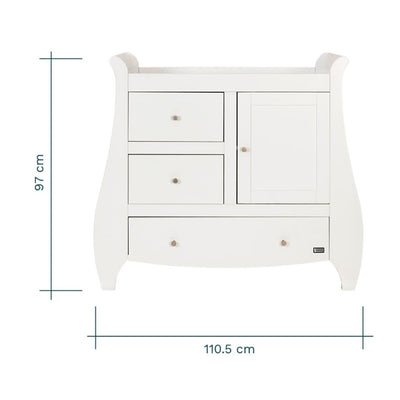 Bambinista-TUTTI BAMBINI-Travel-TUTTI BAMBINI Lucas / Katie Chest Changing Unit - White