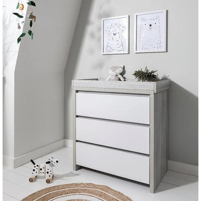 Bambinista-TUTTI BAMBINI-Travel-TUTTI BAMBINI Modena Changing Unit - Grey Ash/White