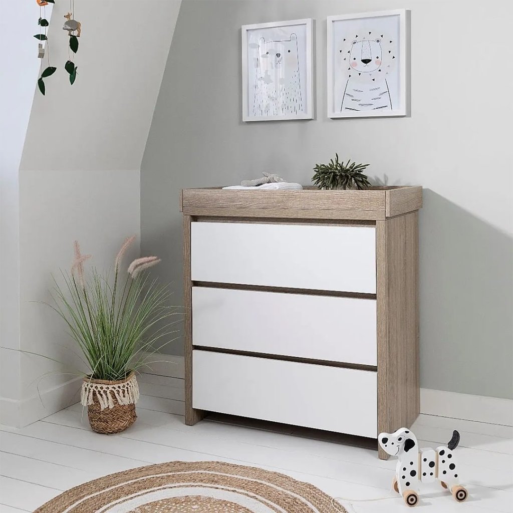 Bambinista-TUTTI BAMBINI-Travel-TUTTI BAMBINI Modena Changing Unit - White/Oak