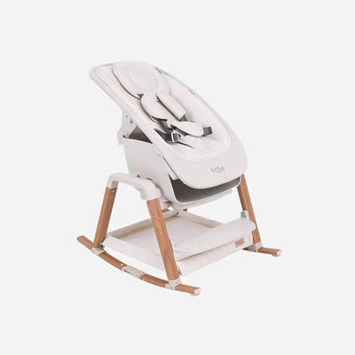 Bambinista-TUTTI BAMBINI-Travel-TUTTI BAMBINI Nova Birth to 12 Years Complete Highchair Package - Ecru/Scandinavian Walnut