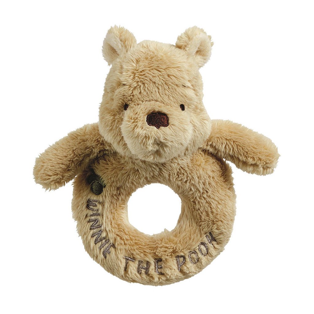 Bambinista-WINNIE THE POOH-Toys-Hundred Acre Wood Winnie the Pooh Classic Pooh Ring Rattle